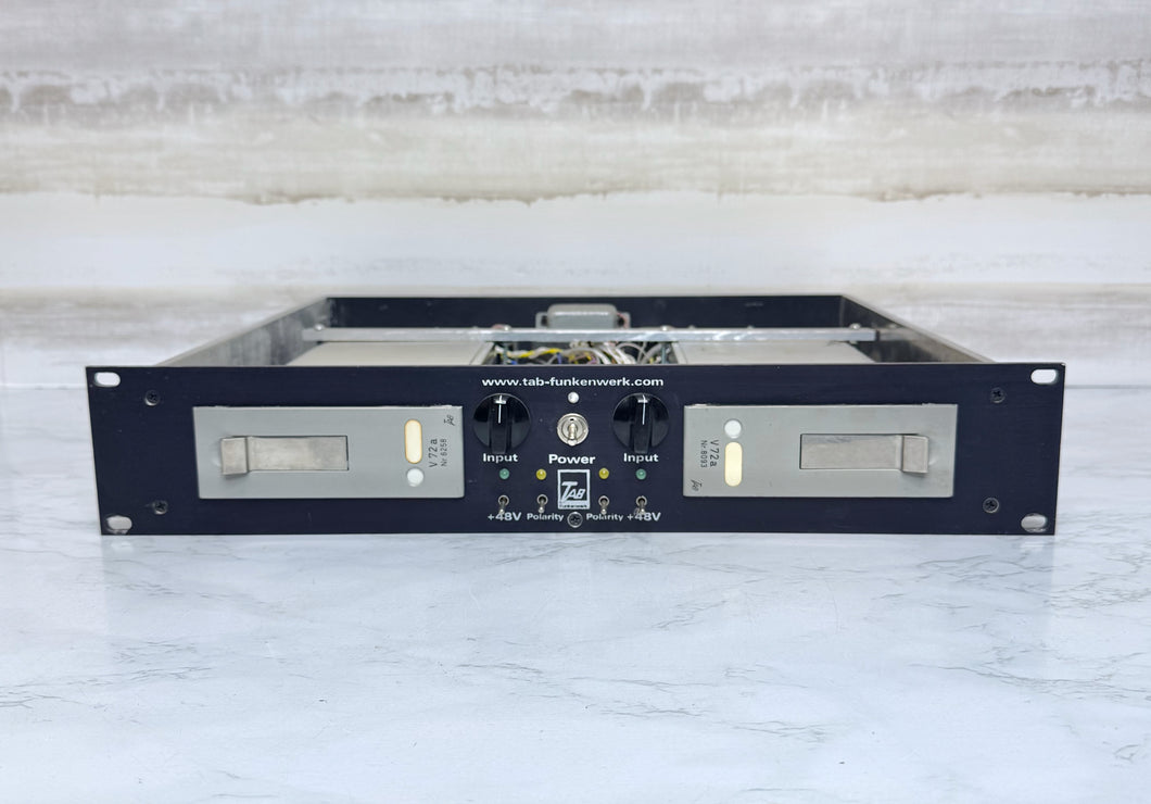 Tab Telefunken V72a Tube Preamps Racked