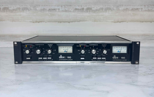 DBX 160 VU Compressor Limiter Racked Pair
