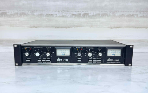 DBX 160 VU Compressor Limiter Racked Pair