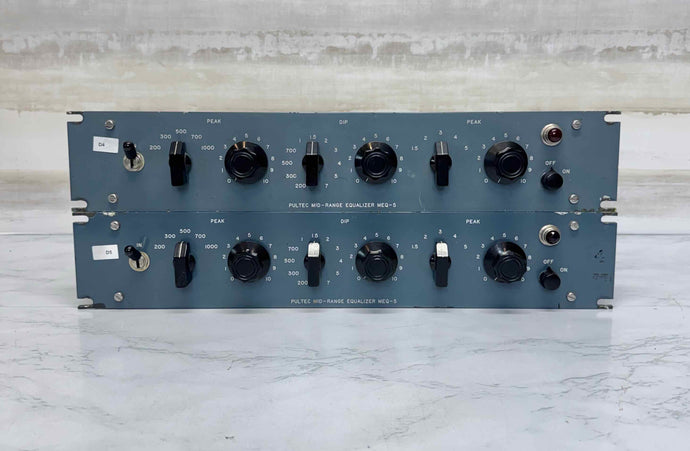 Pultec MEQ-5 Mid-Range Equalizer Vintage Pair