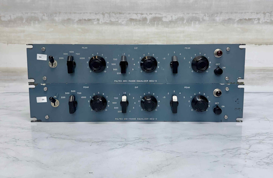 Pultec MEQ-5 Mid-Range Equalizer Vintage Pair